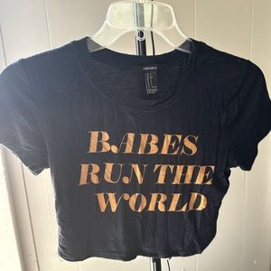 Small crop forever 21 top